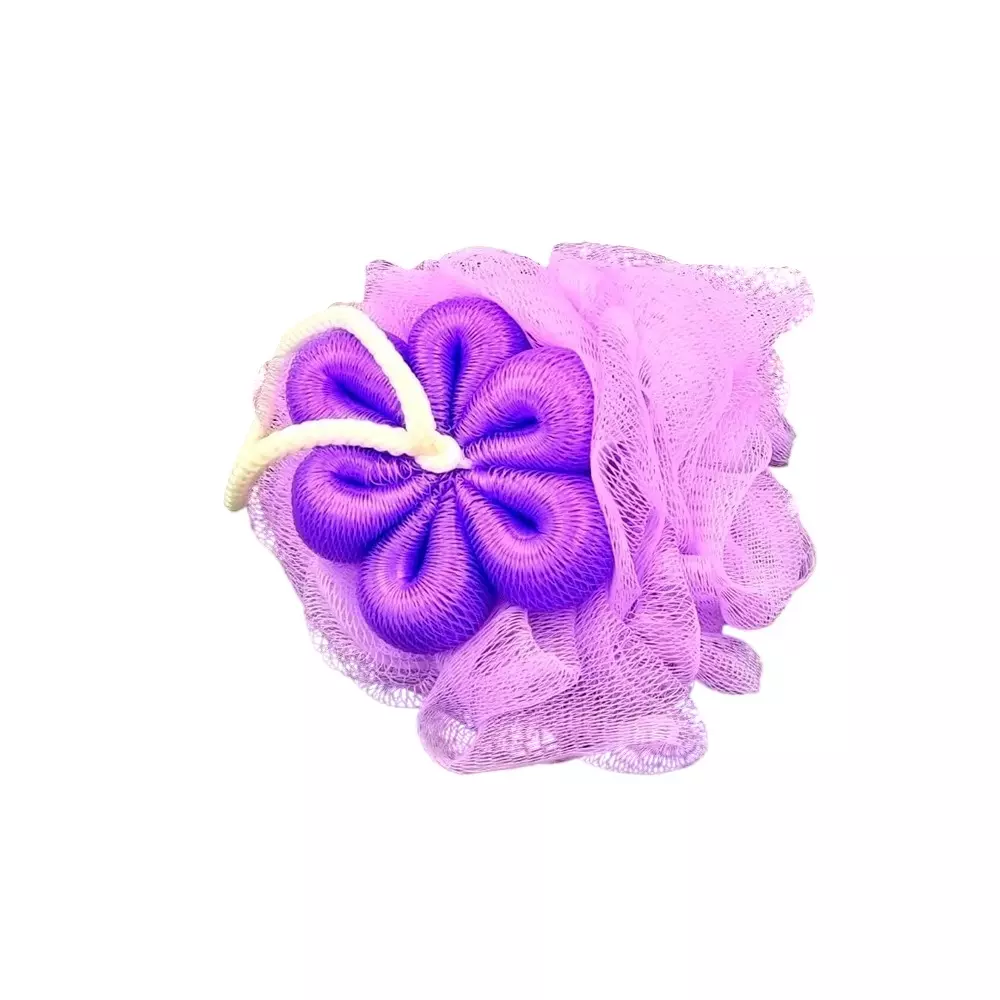 Assorts LOOFAH Single Design Flower Sponge Scrubber Mesh for Cleaner, Healthier & Glowing Skin