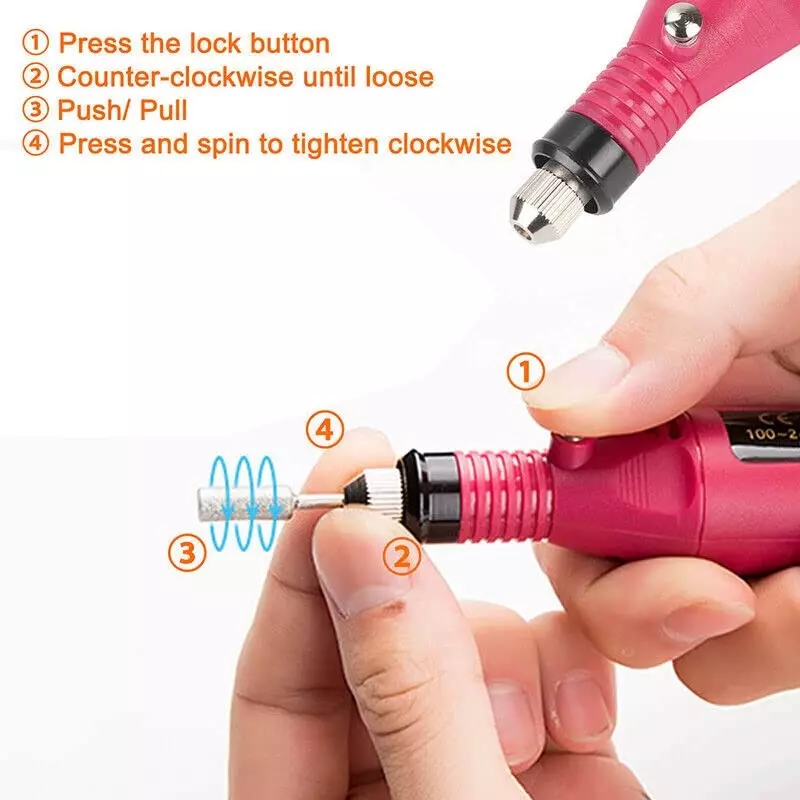 YADAV Electric Nail Drill Machine Portable Set for Manicure and Pedicure