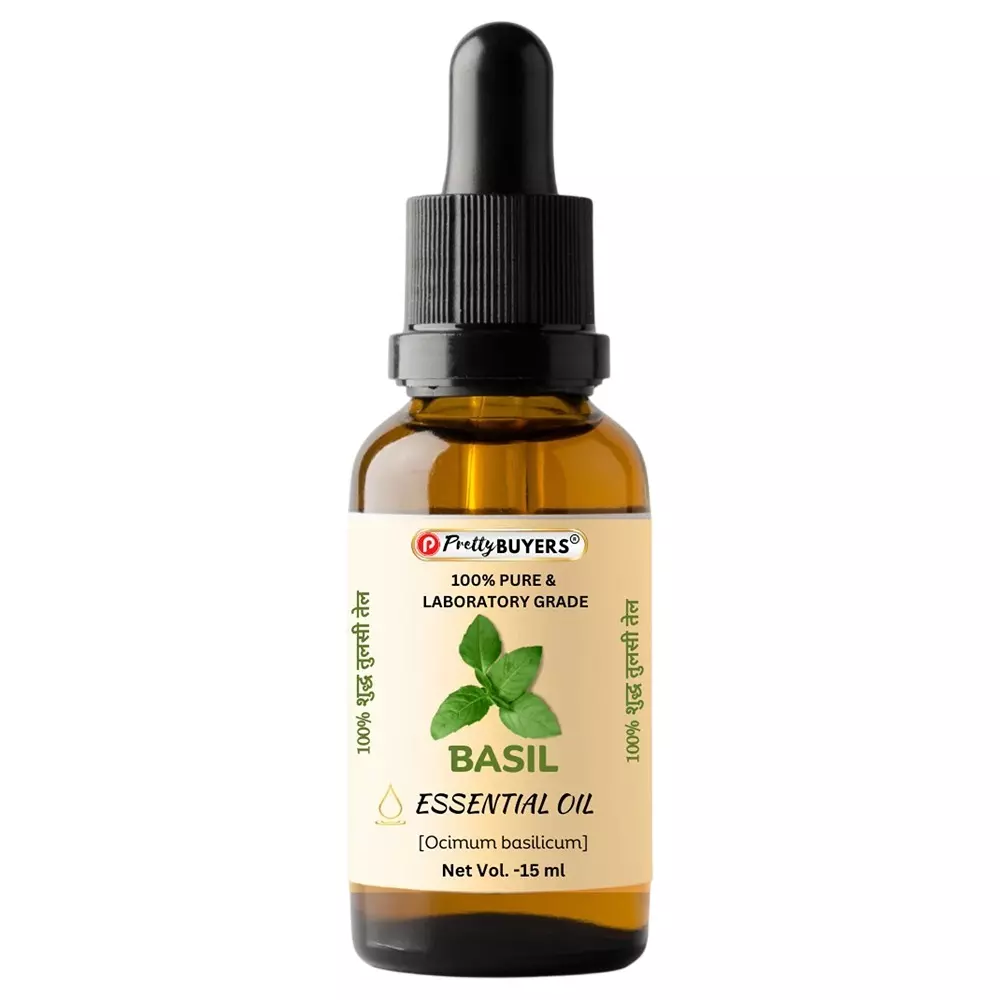 PrettyBUYERS Basil Tulsi Essential Oil 100% Pure and Natural 15 ml