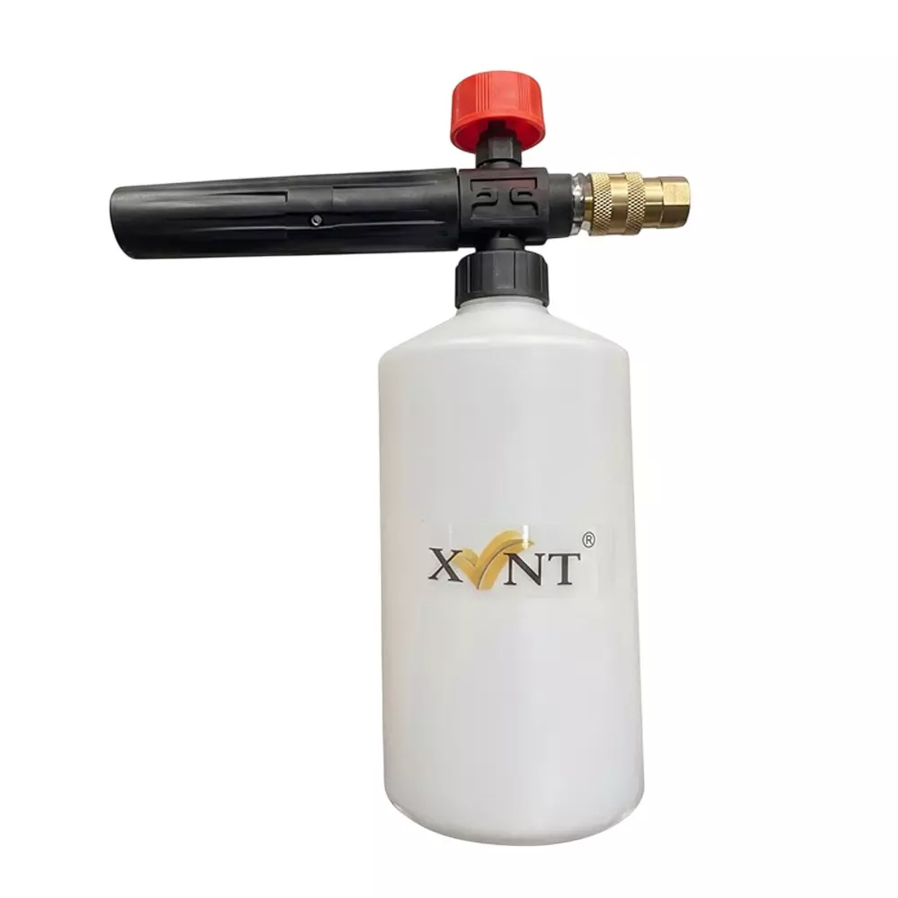XLNT Foam Cannon Plastic Body in Black & White Color for High Pressure Washer, XTAFL -23