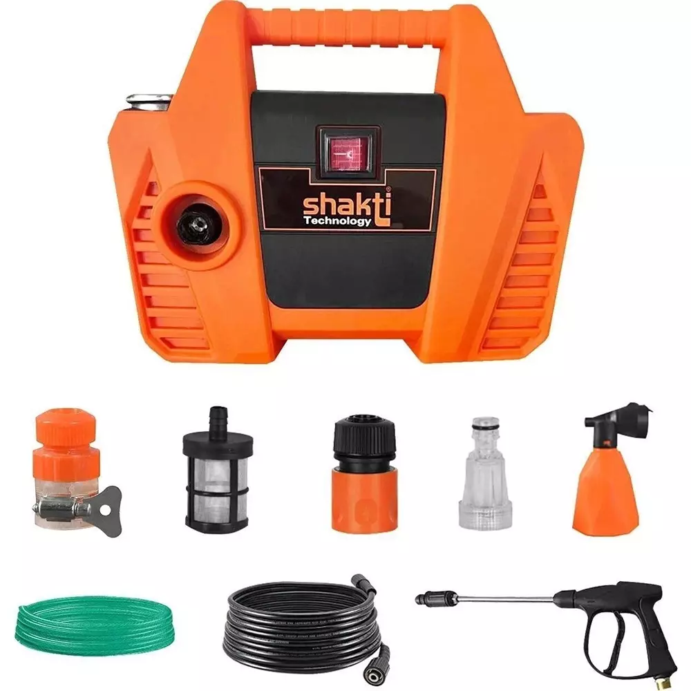 Shakti Technology High Pressure Washer 6 L/h Flow Rate 100 Bar Pressure 8 m Hose length, S1