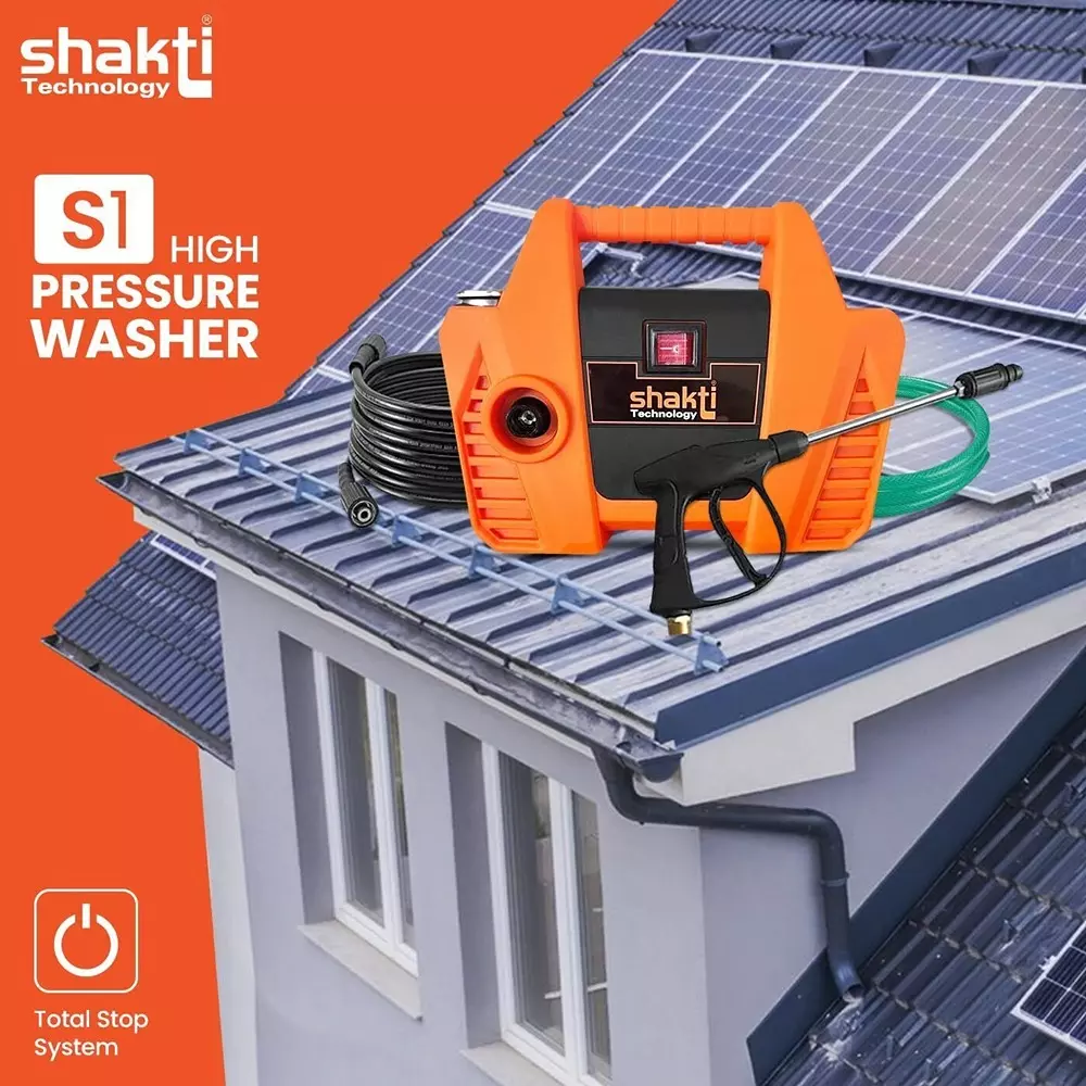 Shakti Technology High Pressure Washer 6 L/h Flow Rate 100 Bar Pressure 8 m Hose length, S1