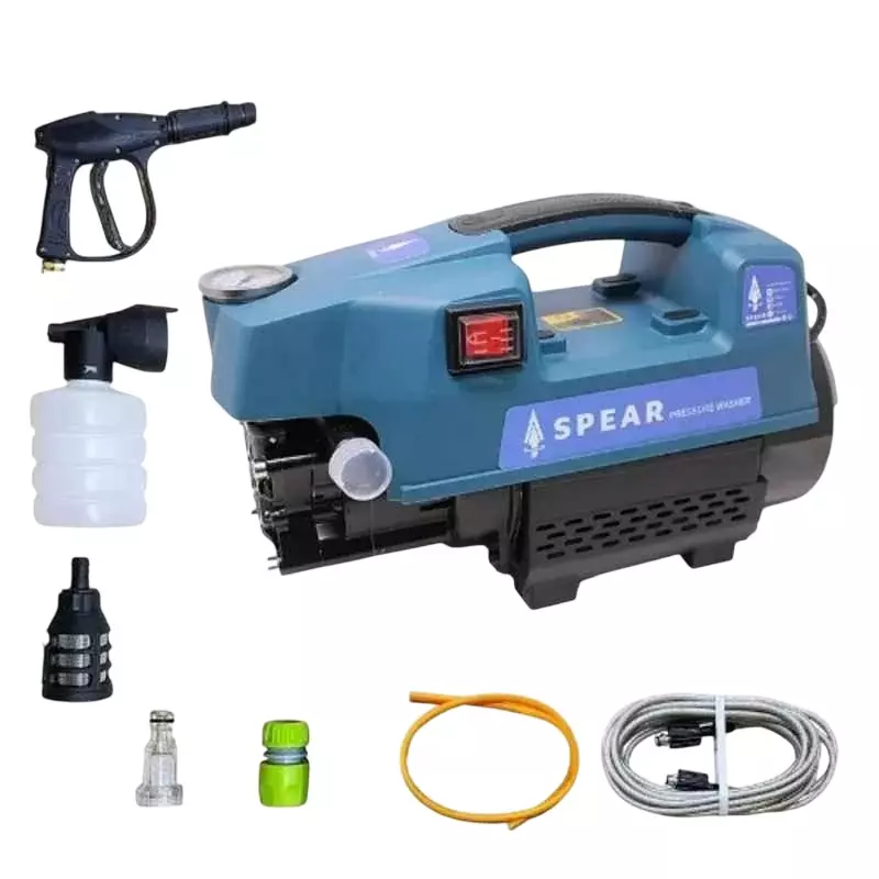 Spear 2200 W High Pressure Washer with Spray Gun & Other Accessories, 7.5 LPM Flow Rate and 135 Bar Maximum Pressure, TI-S1-11511