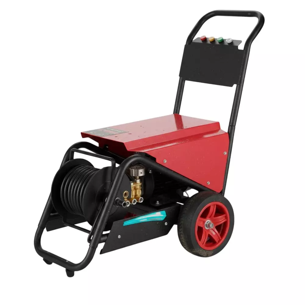 AGE TECH Commercial Pressure Washer 4 HP Power, 9 m Outlet Pipe and 2 m Cable Length, Tetra Force