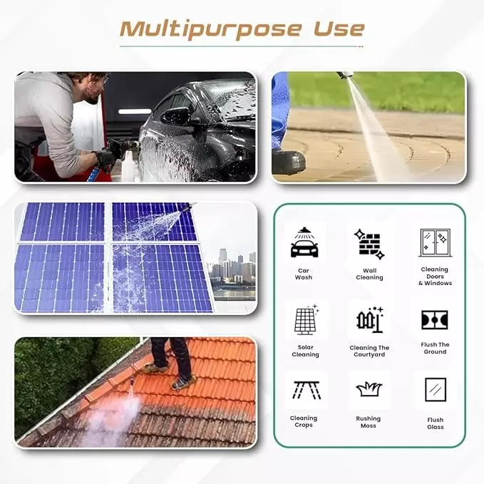 Swastik Pro-220 High Pressure Washer 2200 W Power and 150 Bar Maximum Pressure, Green