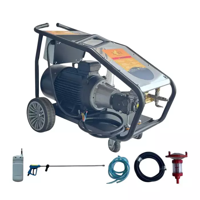 XLNT 22 kW High Pressure Washer 24 LPM Flow Rate and 50 MPa Pressure, XTHPW 53