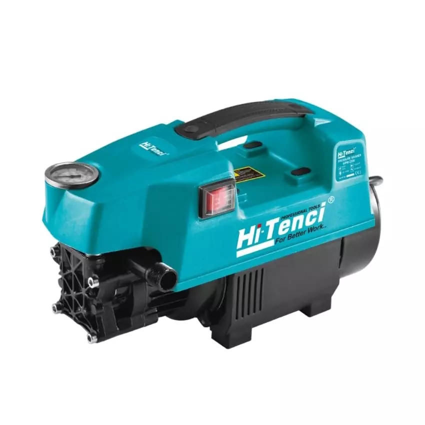 Hi-Tenci 1.5-2.0 HP Pressure Washer with 30-190 LPH Flow Rate and 90-130 Bar Pressure, HPW - 2200 (With Accessories)