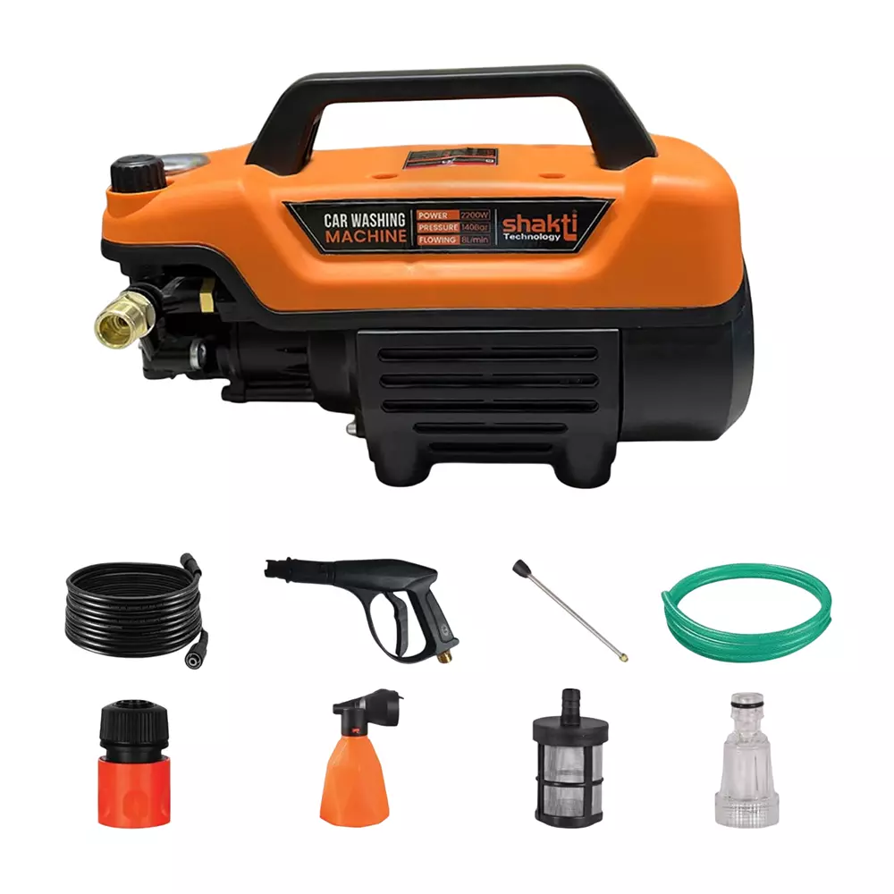 Shakti Technology Imperial High Pressure Car Washer Machine 2200 W Corded Electric 140 Bar Pressure 8 L/Min Flow Rate