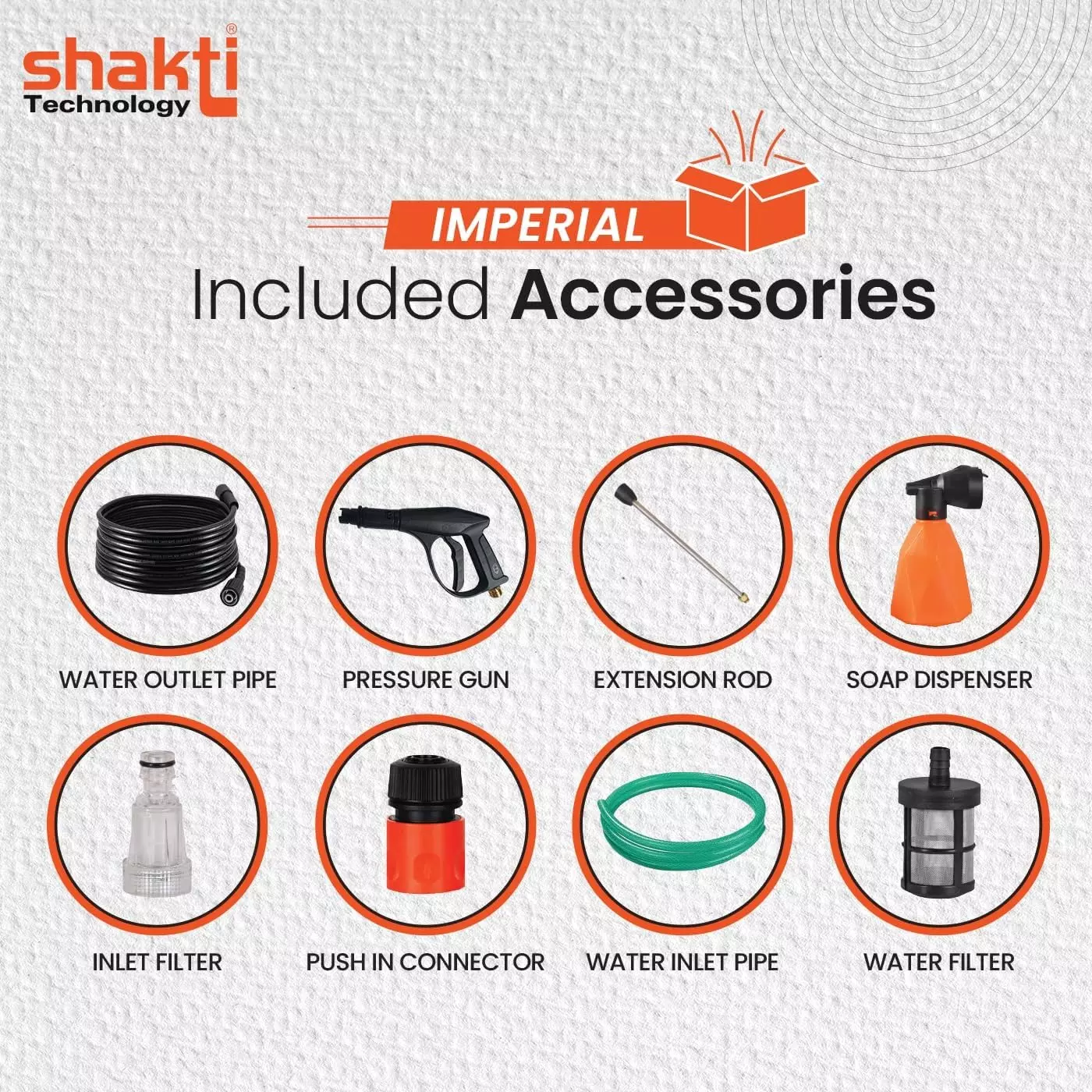 Shakti Technology Imperial High Pressure Car Washer Machine 2200 W Corded Electric 140 Bar Pressure 8 L/Min Flow Rate