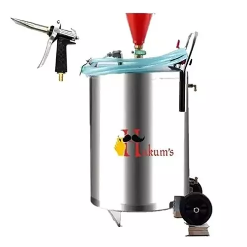 HUKUMS Foam Tank 70 L Tank Capacity 5 m Hose Length Stainless Steel For Car Washing, HSSFT70