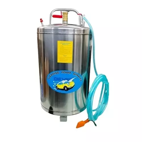 Spear Car Washing Foam Tank Stainless Steel 5 m Hose Length 1-3 Bar Air Pressure 80 L Capacity for Industrial Use