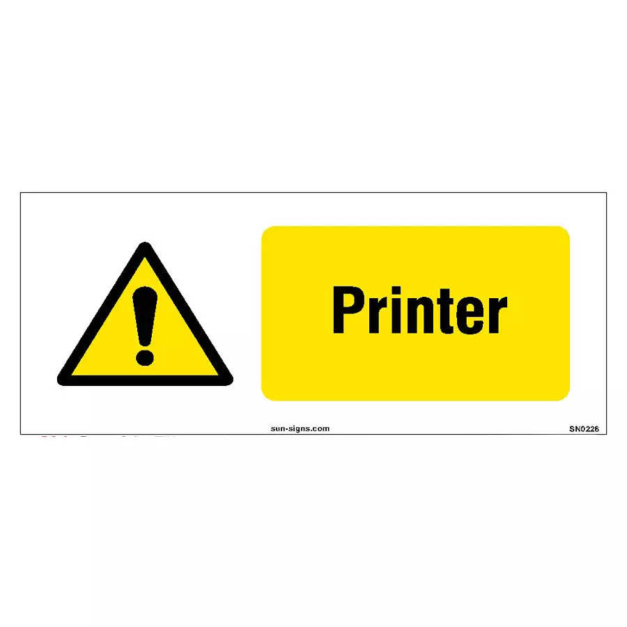 SUNSIGNS  Printer Signages Size 400x200 mm HP Print + Vinyl + Sun Board, SN0226