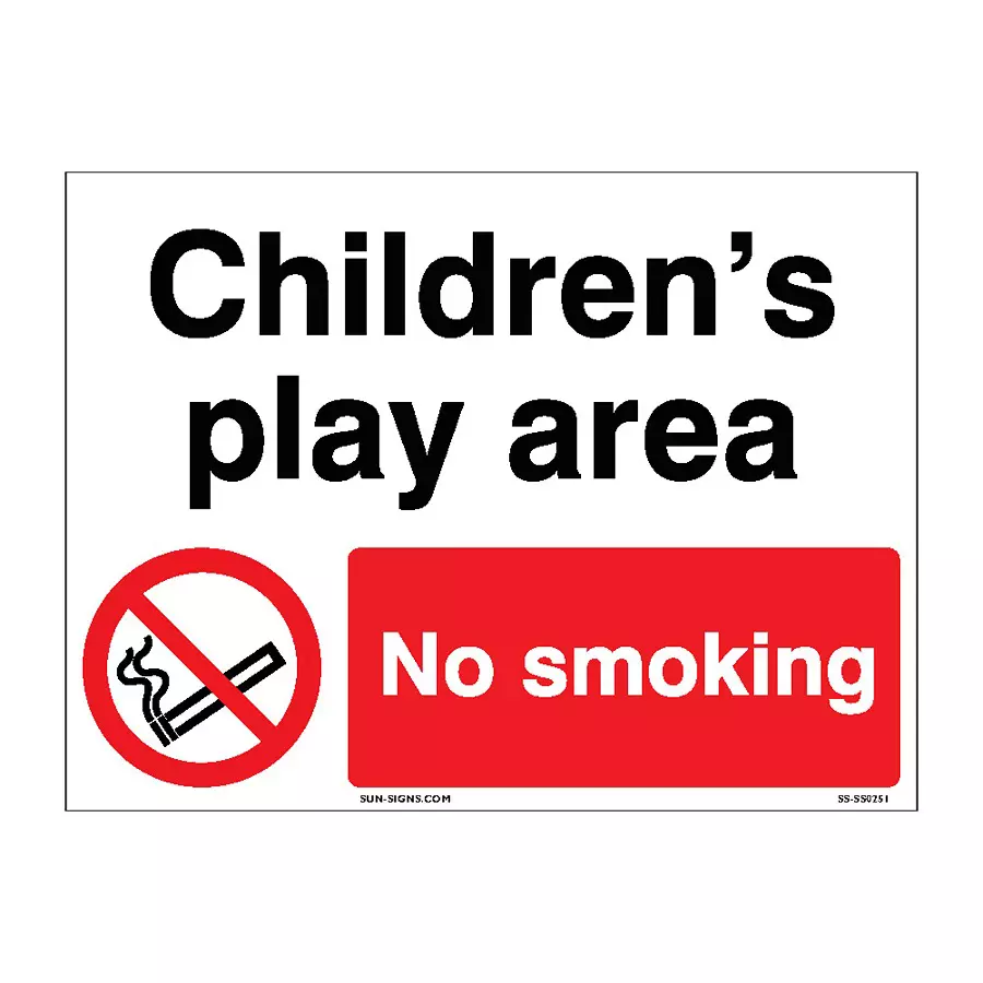 SUNSIGNS Child's Play area Signage Size 200x150 mm HP Print + Vinyl + Sun Board, SS0251