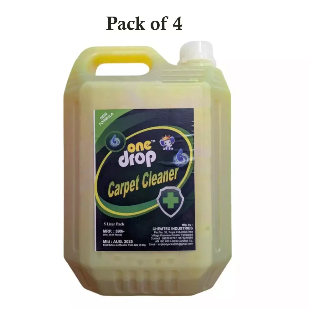 GENERIC Liquid Carpet Cleaner 5 L (Pack of 4)