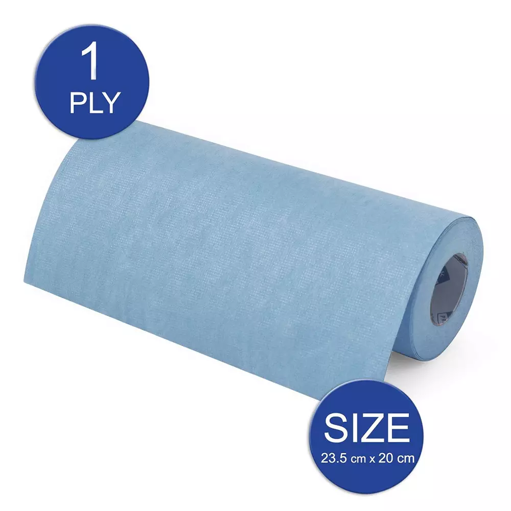 WYPALL Reusable Kitchen Towel 1-Ply High Absorbent Paper Blue, 60019 (Pack of 30 Roll)