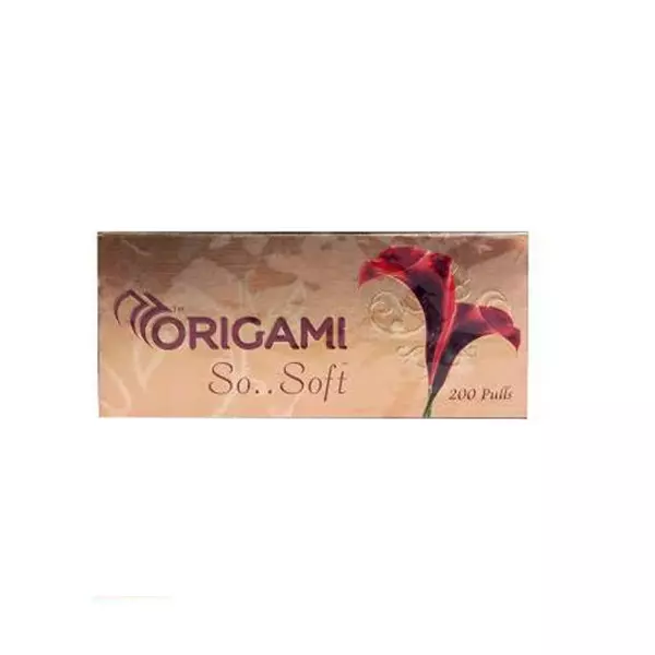Origami So Soft Face Tissue Paper 2 Ply 200 Pulls Per Box, 3745 (Pack of 6 Box)