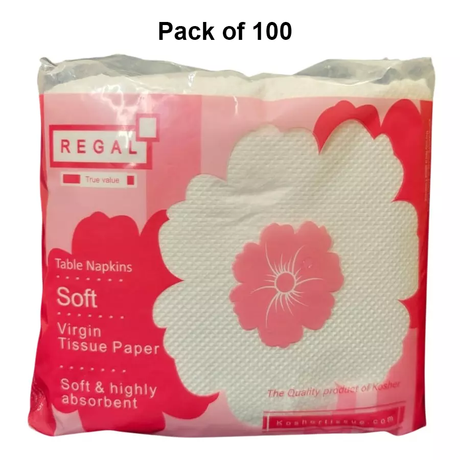 kosher-regal-series-100-sheets-each-soft-tissue-paper-1-ply-size-27-x-30-cm-for-hotels-restaurants-r00151-pack-of-100