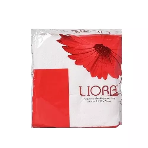 Liora Tissue Paper Napkin 100 Pulls in 1 Pc 1 ply White (Pack of 100)