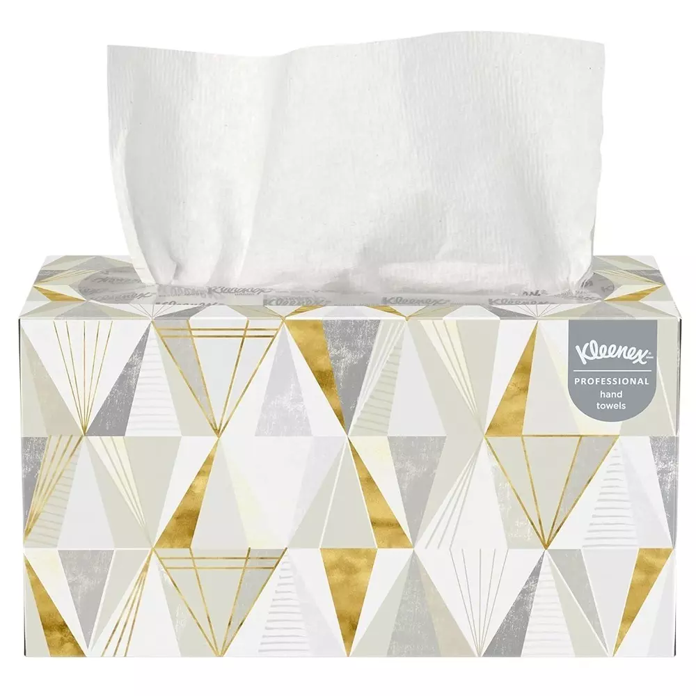 KLEENEX Premium Hand Paper Towels Box White 1 Ply, 1701A (Pack of 18 Box)
