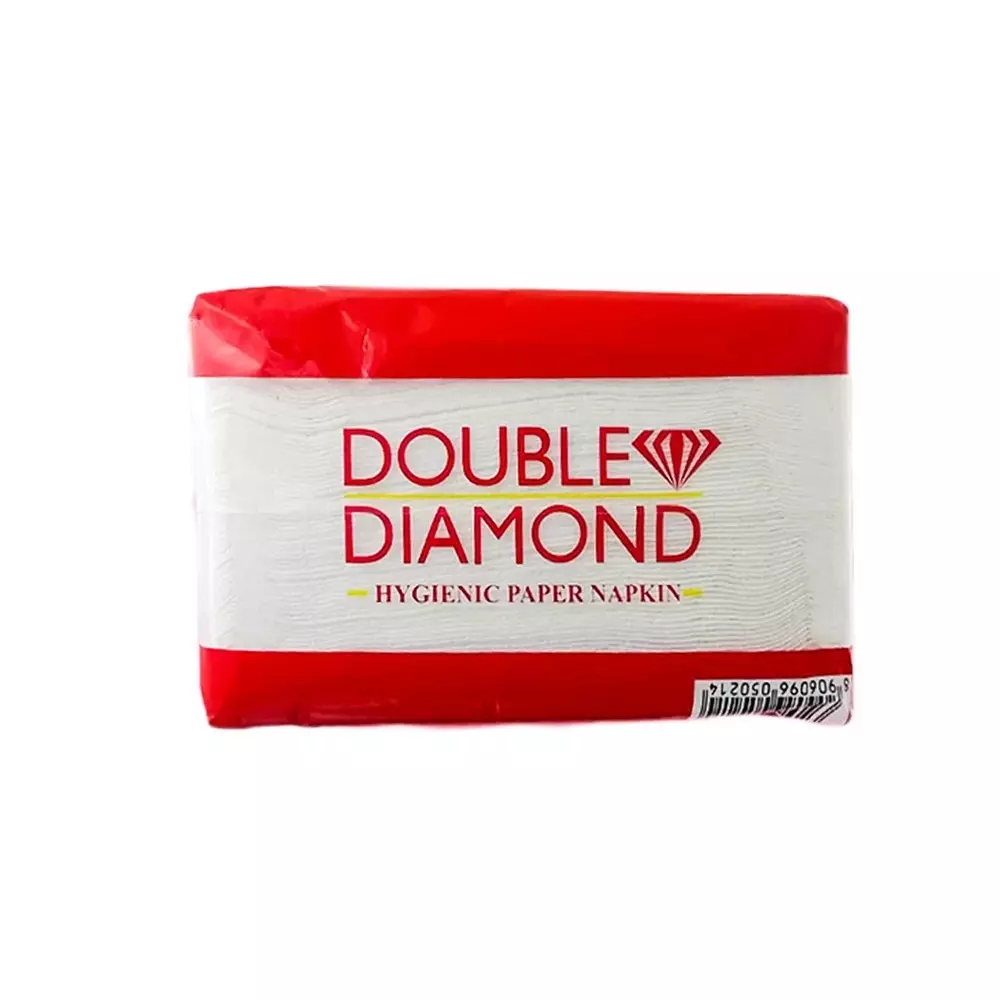 GENERIC Double Diamond Soft Tissue Pack 1 Ply 90 Sheets White 100% Natural Virgin Paper (Pack of 1)
