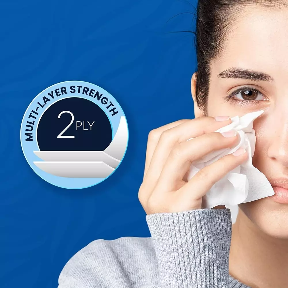 SCOTT Facial Tissue Paper White 2 Ply 20x20 cm, 1175 (Pack of 60 Box)