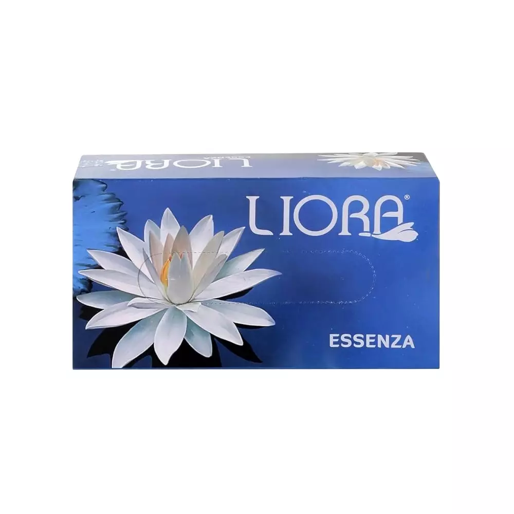 Liora Soft Facial Tissue Paper 100 Pulls in 1 Box 2-Ply White (Pack of 60)