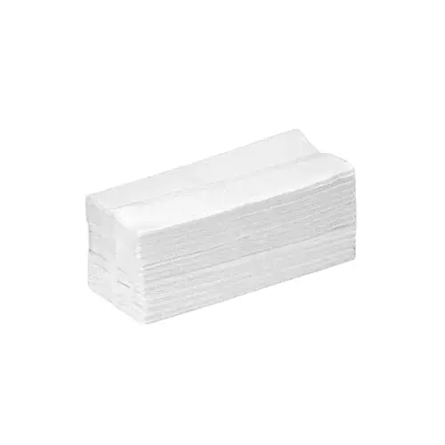 JBM 1 ply M Fold Tissue Paper 40 GSM White, 1 Pack (125 Pieces) X 100 Pack