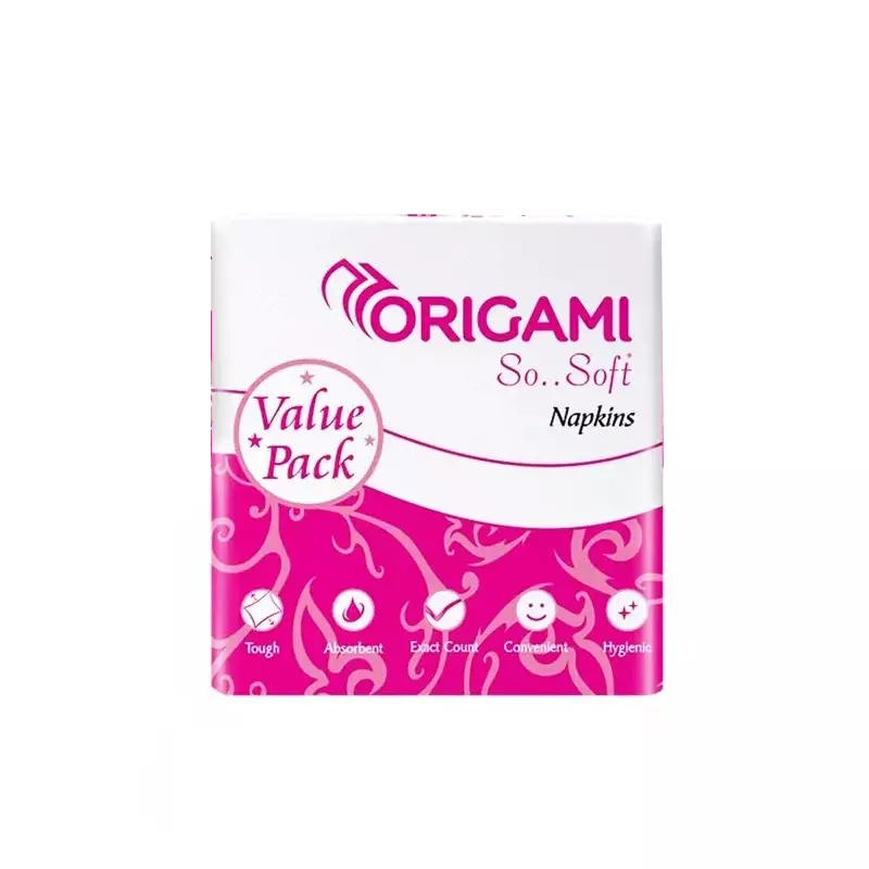 Origami Tissue Paper Napkin 1 Ply 100 Pulls Per Pack, 1970 (Pack of 30)-image-4