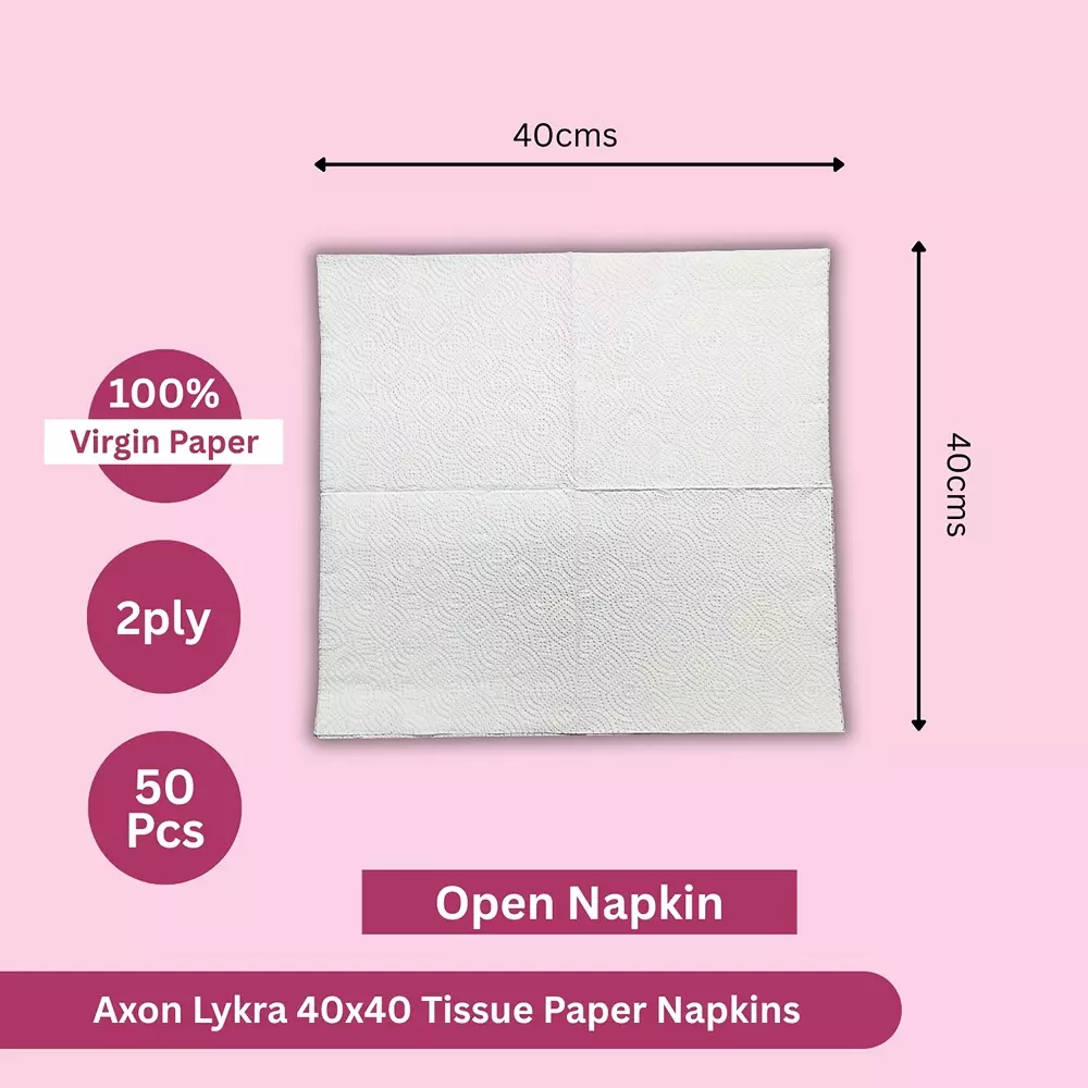 axon-tissue-paper-lykra-type-50-pcs-each-pink-2-ply-40x40-cm-size-for-cleaning-and-wiping-ayp2-pack-of-2-packet