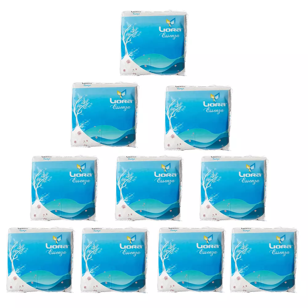 Liora Napkin 30x30, 2Ply, 50 Pulls, Plain Tissue Paper for Home, Kitchen, Office, Cafe (Pack of 60)