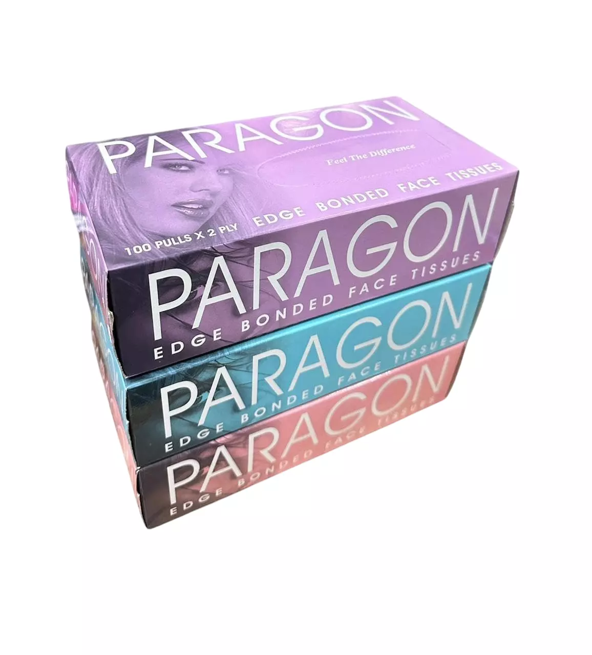 Paragon Face Tissue White Paper 2 Ply 100 Pulls for Face Cleaning, (Pack of 60)