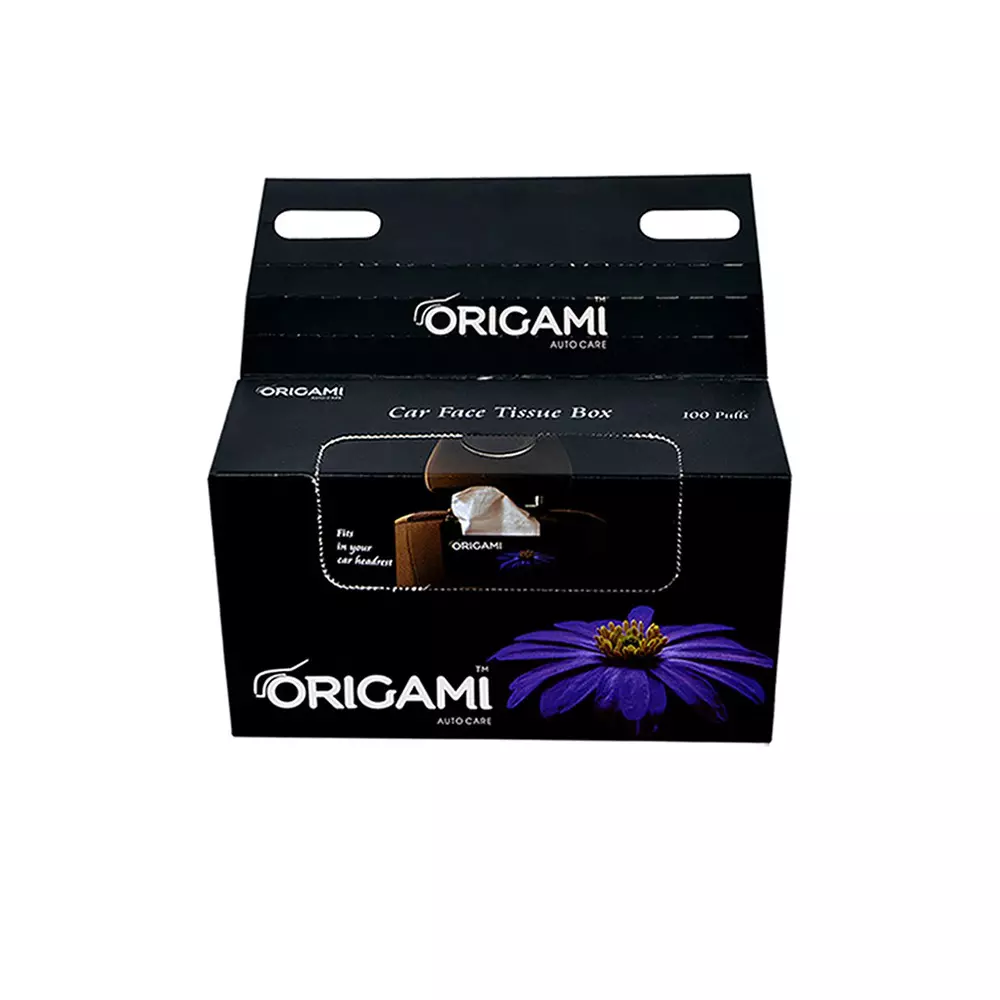 Origami Car Face Tissue Paper 2 Ply 100 Pulls Per Box, 6647 (Pack of 3 Box)