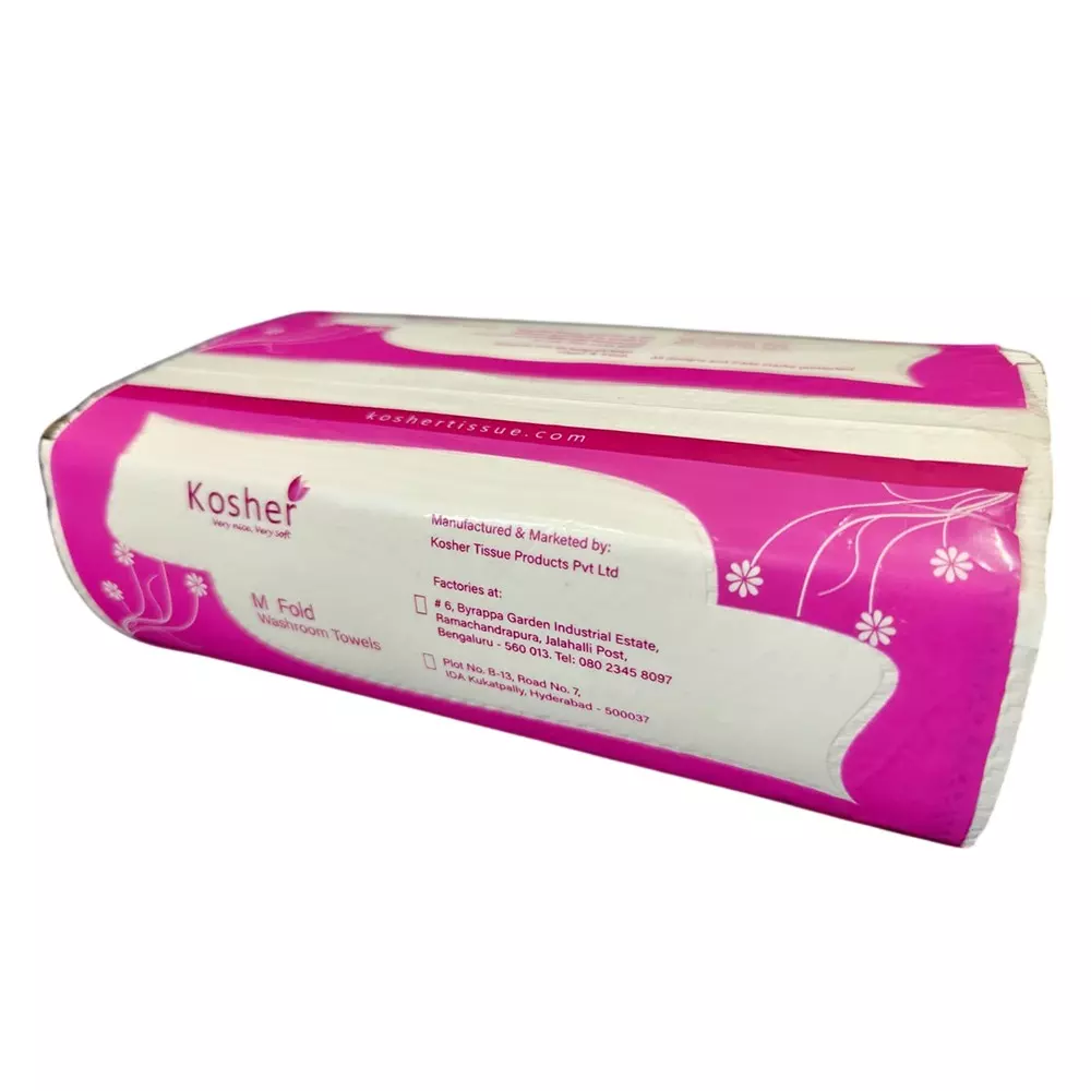 kosher-125-sheets-each-m-fold-multi-fold-washroom-towel-1-ply-size-21-x-23-cm-for-hotels-restaurants-k00304-pack-of-100
