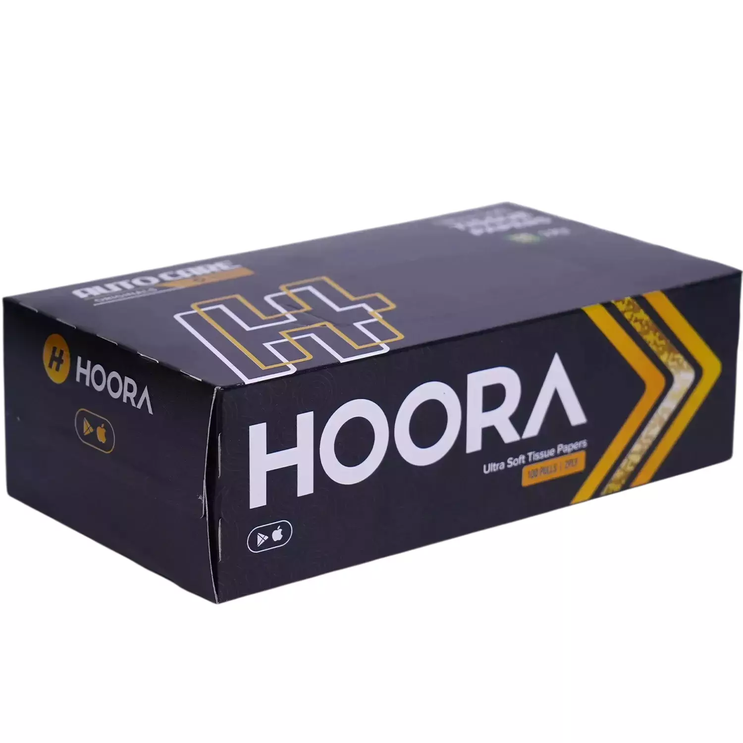 HOORA Premium Tissue Box 100% Virgin Grade Paper 2 Ply and 100 Pulls Per Pack for Car, Home & Office (Pack of 3)