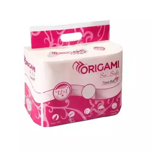 Origami 2 Ply Jumbo Tissue Toilet Roll