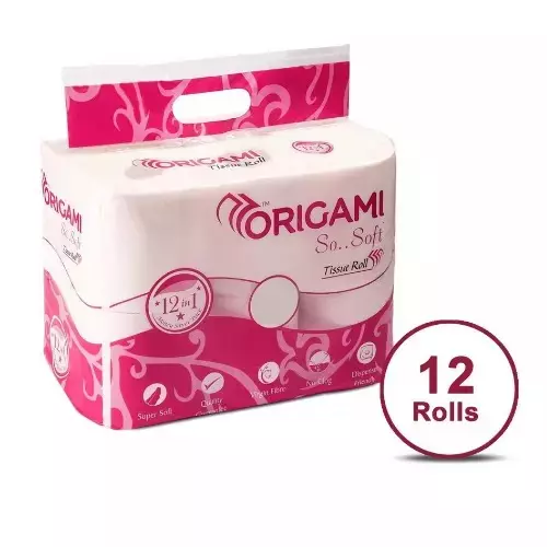 Origami 8.8 cm x 225 m Jumbo Tissue Toilet Roll, VJ4901