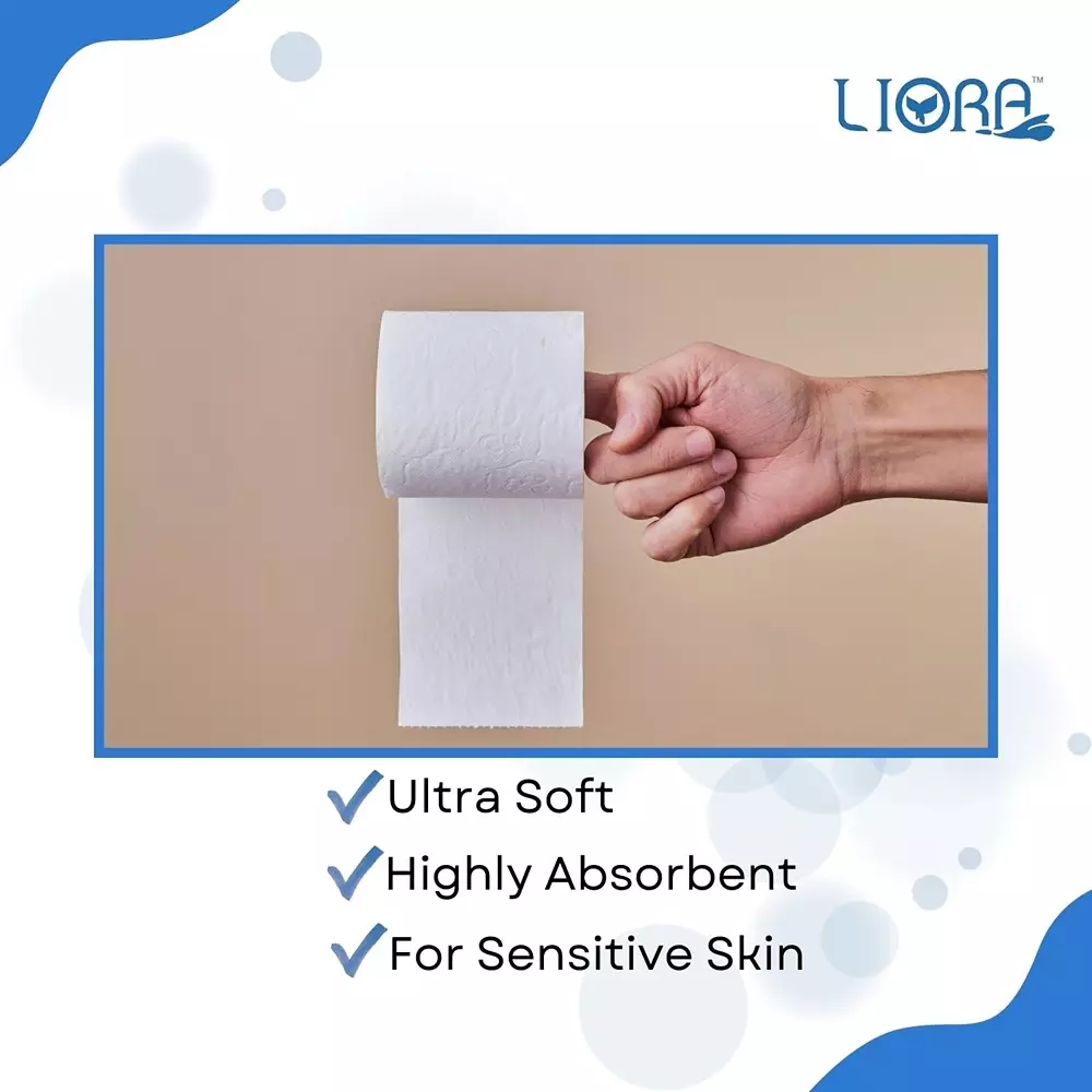 Liora Toilet Paper Roll 2 ply 185 Pulls in 1 Pc Paper White, (Pack of 20)