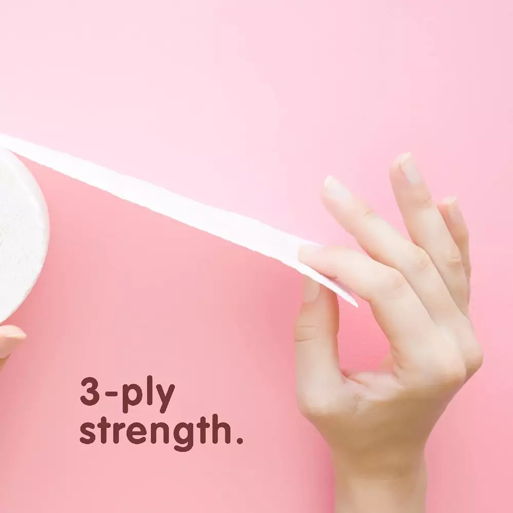 Origami 12 in 1 So Soft Tissue Roll 3 Ply 160 Pulls Per Roll White Paper, 3844 (Pack of 4 Packets)