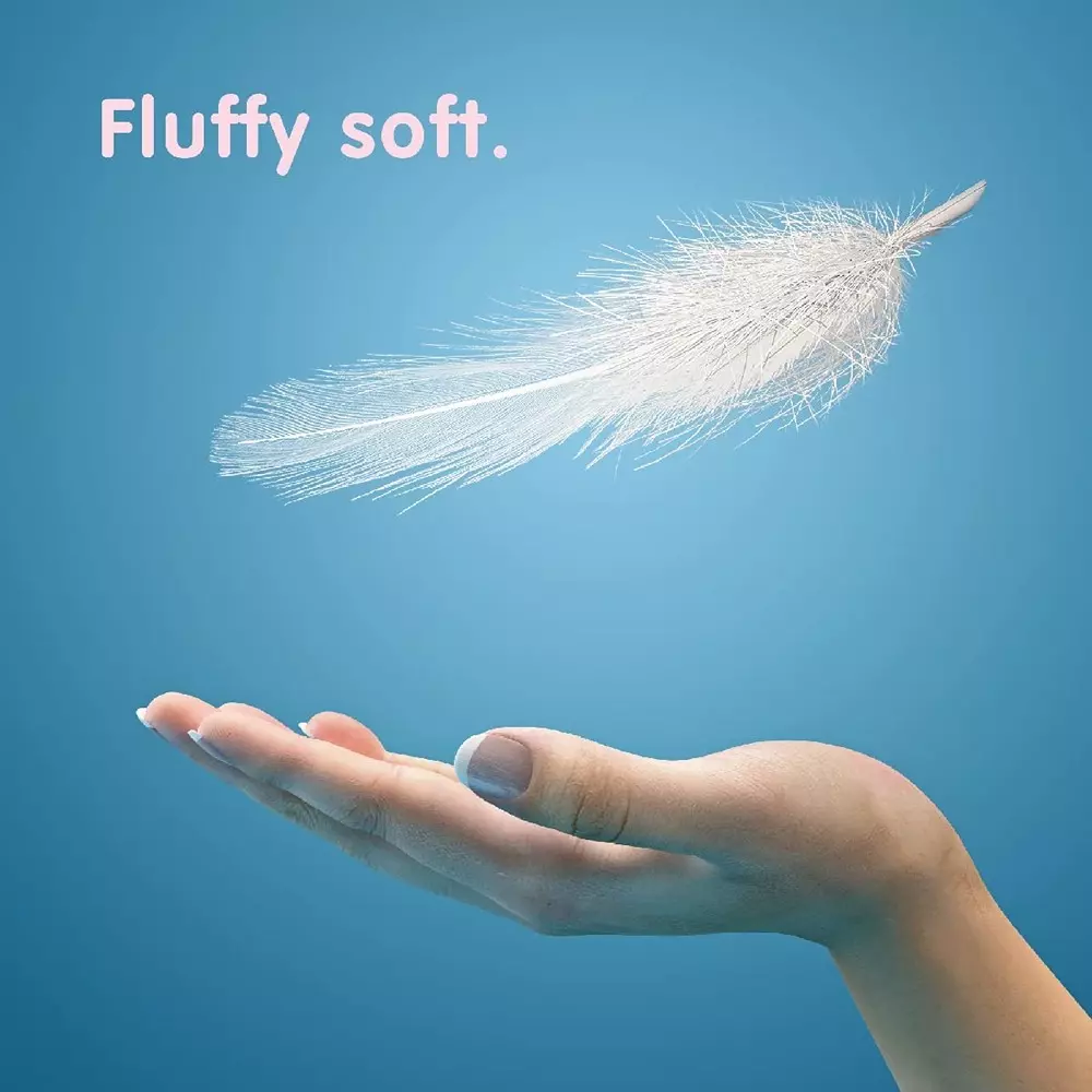 Origami 12 in 1 So Soft Tissue Roll 3 Ply 160 Pulls Per Roll White Paper, 3844 (Pack of 4 Packets)