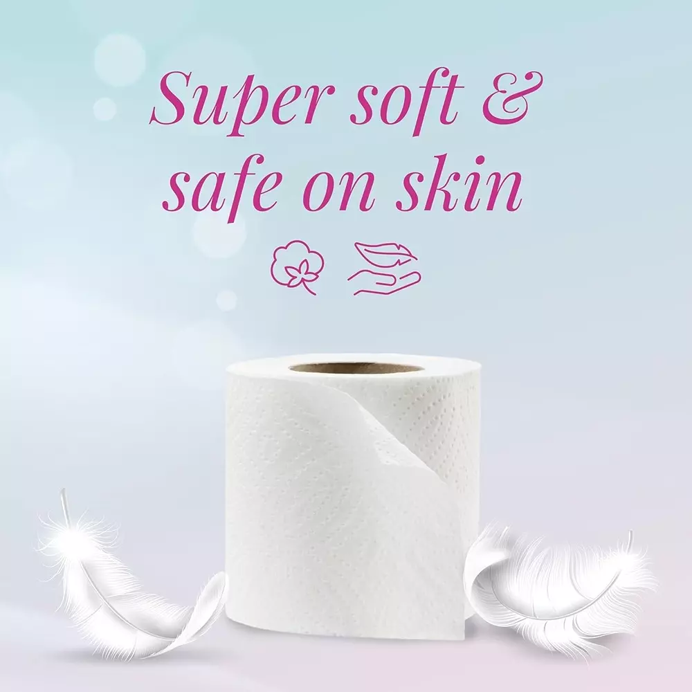 Origami 4 Rolls Per Pack So Soft Toilet Tissue Paper Roll 4 Ply 140 Sheets Per Roll White 100% Cellulose Fibre, 706 (Pack of 3 Packets)