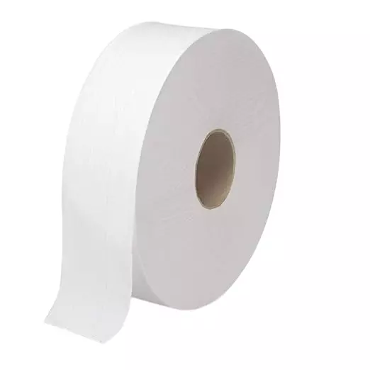 JBM 2 ply JRT Toilet Paper Roll 640 GSM White (In 1 Roll 200 Piece X 50 Pack)