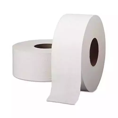 JBM 2 ply JRT Toilet Paper Roll 640 GSM White (In 1 Roll 200 Piece X 50 Pack)