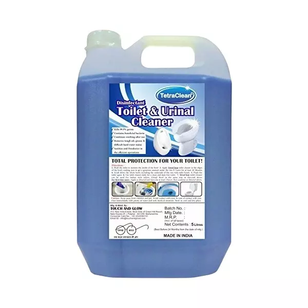 TetraClean Toilet Cum Urinal Cleaner 5 L Leaves A Pleasant Fragrance Eco-Friendly for Removes Tough Urinal Stains, Dirt and Odors