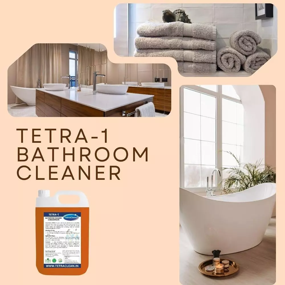 TetraClean 5 L Bathroom Cleaner Fresh Scent All Purpose Cleaning, Tetra_1