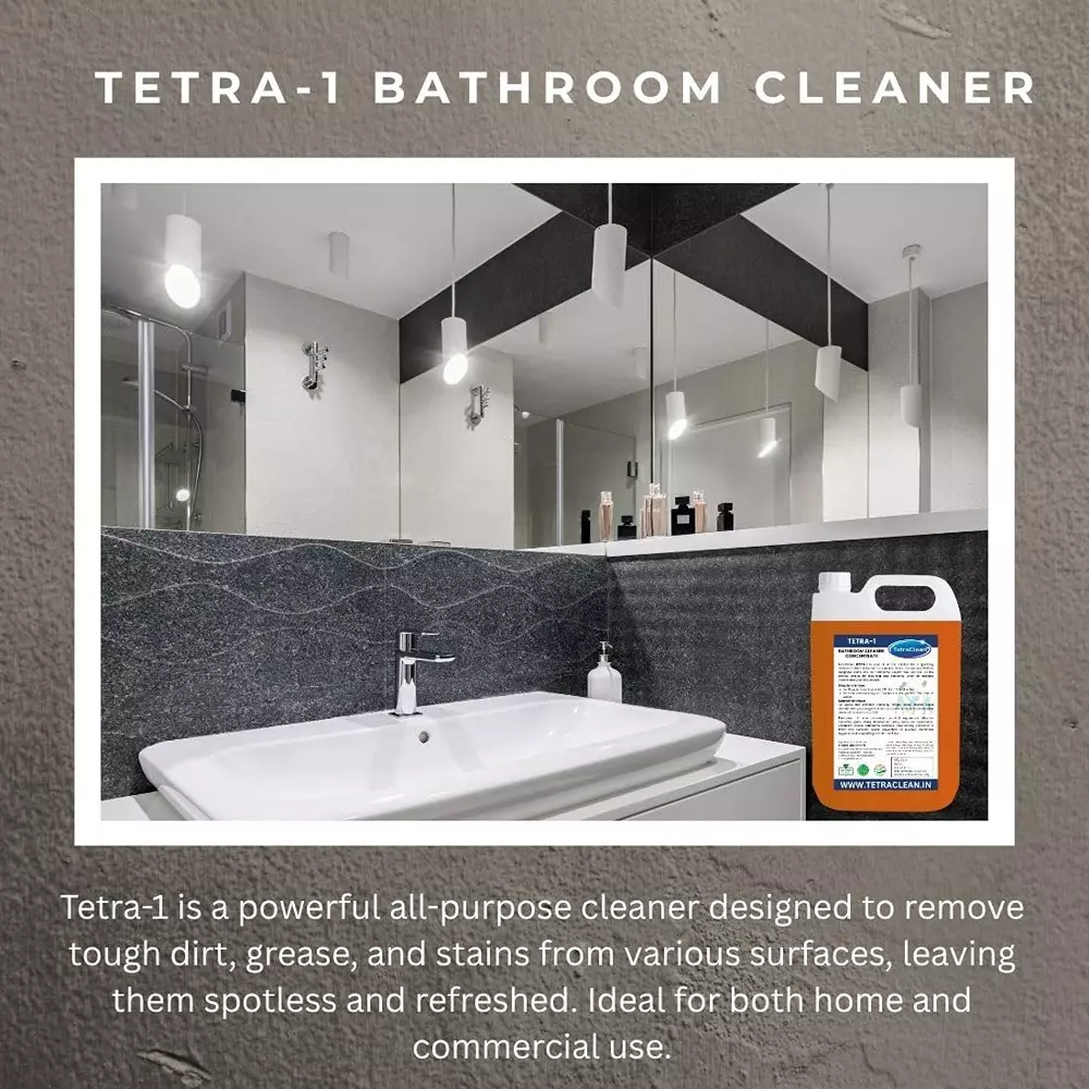 TetraClean 5 L Bathroom Cleaner Fresh Scent All Purpose Cleaning, Tetra_1