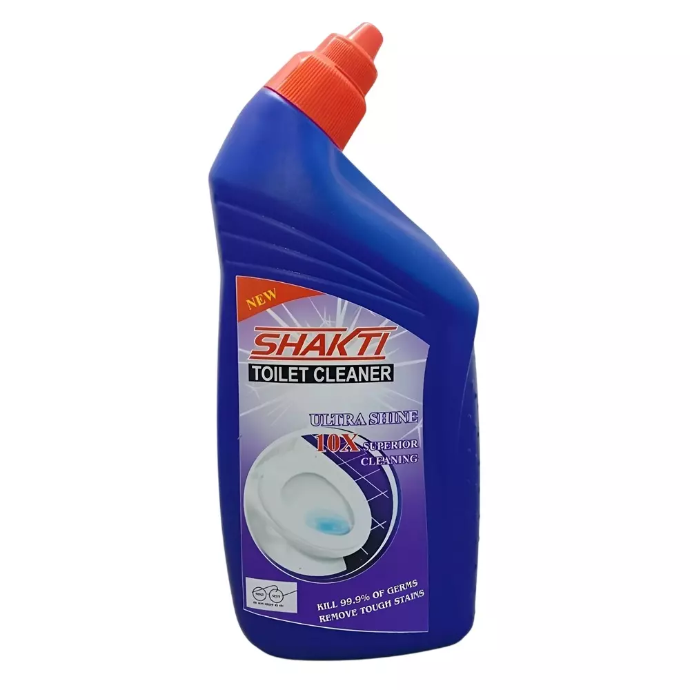 Shakti Toilet Cleaner 500 ml Capacity Liquid Form Blue Fresh Fragrance Bottle Packaging Type for Toilet Seat Use