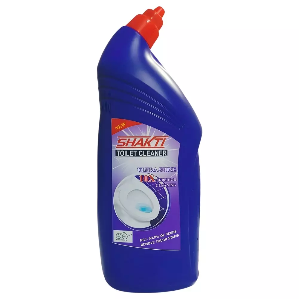 Shakti Toilet Cleaner 1 L Capacity Liquid Form Blue Fresh Fragrance Bottle Packaging Type for Toilet Seat Use