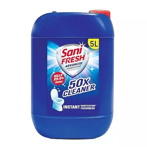 Sani fresh Advanced Liquid Toilet Cleaner 5 L (Pack of 3)