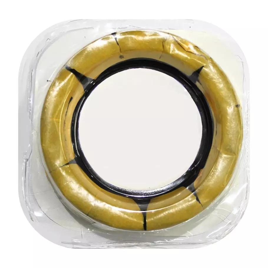 Kesaria Toilet Wax Ring with Flange Rubber, Wax 25 mm Yellow for Floor-Mounted Toilets