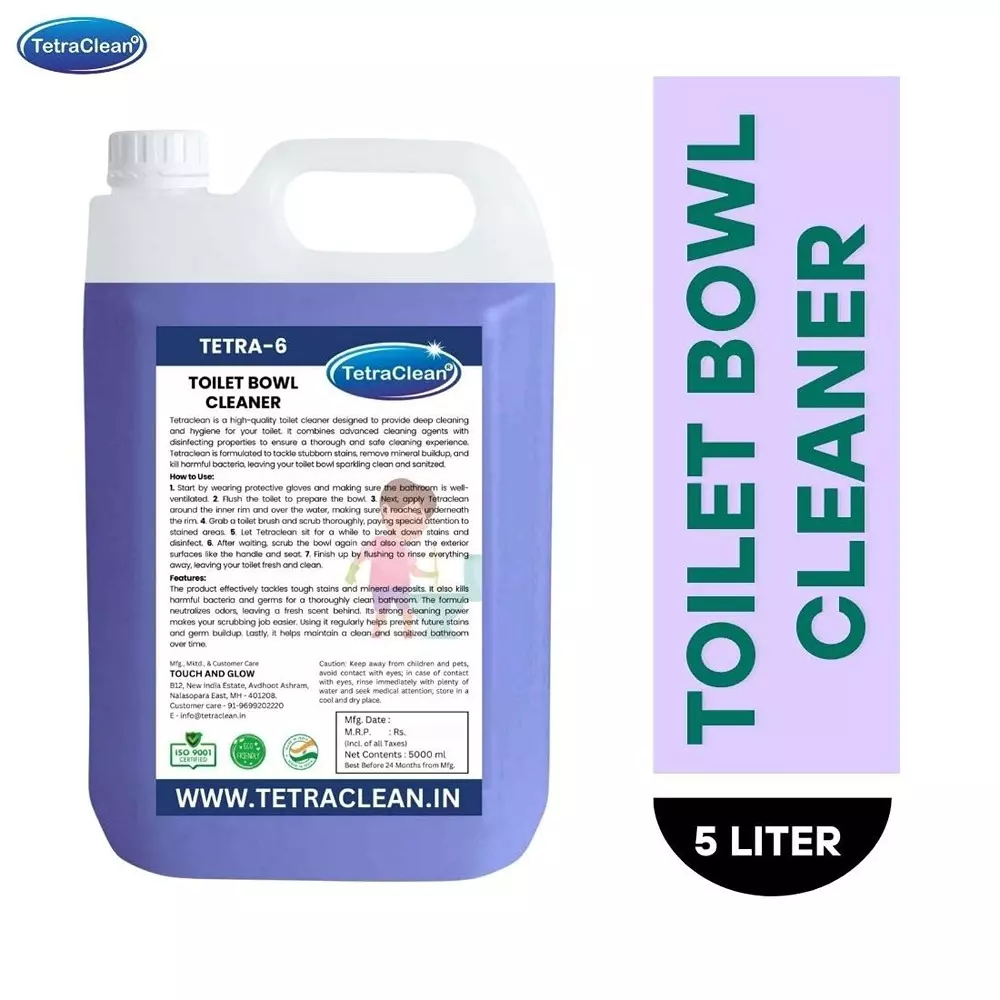 TetraClean 5 L Toilet Bowl Cleaner Fresh Scent Organic, Alcohol Free, Tetra_6